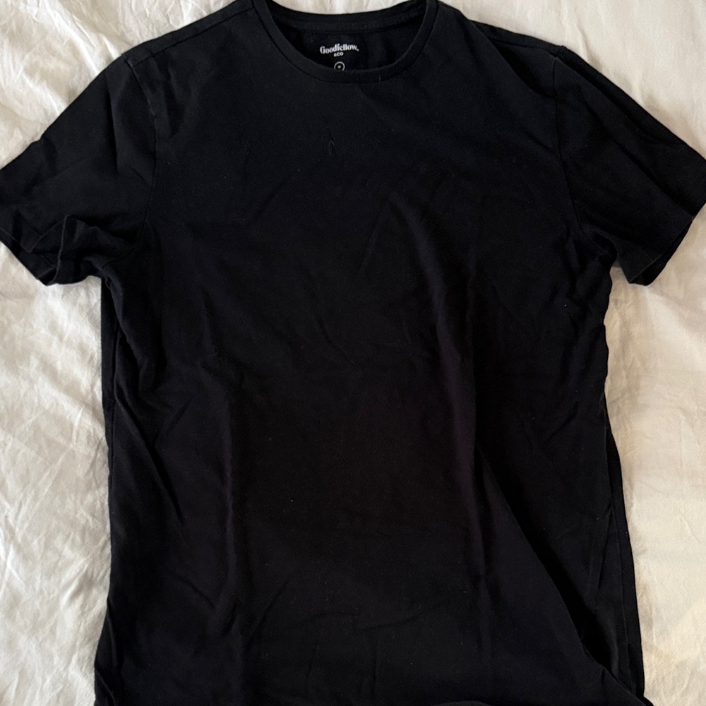 Classic plain Black Men's T-Shirt